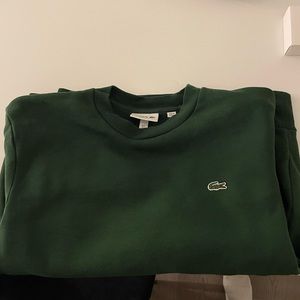 Lacoste Green Large (size 5) crew neck sweater